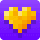 Gold Pixel Heart - Together For Good '24